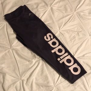 ADIDAS Climalite Purple Cropped Leggings